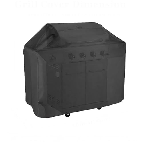 Housse de protection pour barbecue résistante aux intempéries et adaptée aux barbecues de lumière (noir, taille unique)