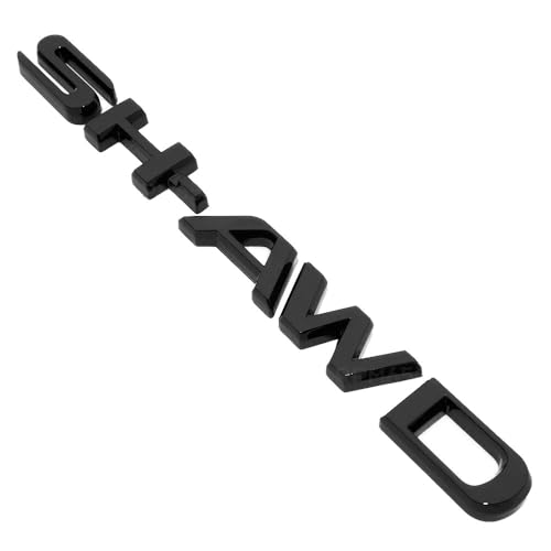 Image of 1pc 2017-2022 SH-AWD Tailgate Trunk Lid Badge Logo Emblem Nameplate (Gloss Black)