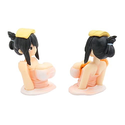 Alslovkar Chest Shaking Statues Ornaments, Shake Girl Car Dashboard Decorations, Tide Play Q Version Doll Bobbleheads, Kawaii Sexy Action Figurine Beauty, Car Center Console Sculpture Model (2 Pcs) #TOP3