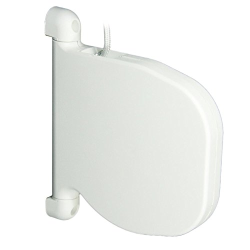 Rolladen Kordelwickler weiß mit weißer Schnur - Schnurwickler Aufputz ROLATEC