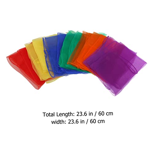 18pcs Dance Scarves for Performance Lightweight and Easy to Clean Random Colors for Juggling and Dance Props for Boys and Girls Activities and Shows2