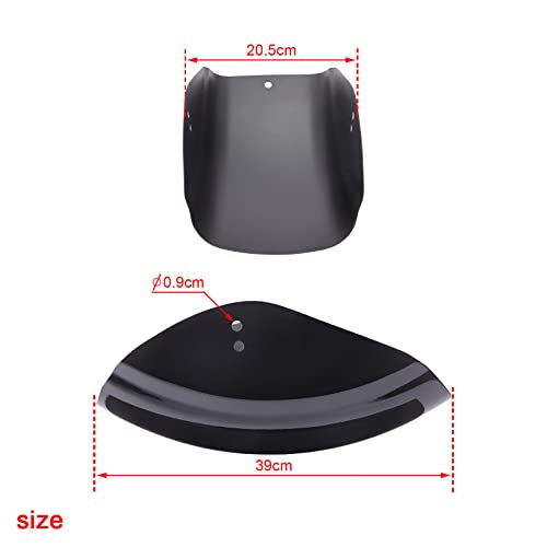 Motorcycle Flat Rear Fender 7 Inch Short Mudguard Bike Wheel Splash Guard Fit For Harley Sportster Xl883 Xl1200 1986-2023 (Gloss Black - Abs Plastic) #TOP2