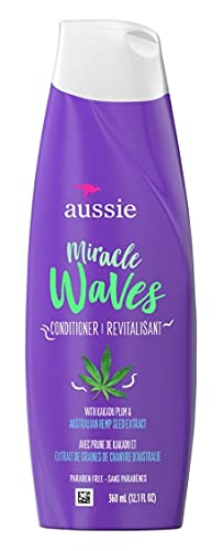Aussie Conditioner Miracle Waves 12.1 Ounce (360ml) (Pack of 2)