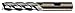 Cleveland C42861 HGC-4C Cobalt Multi-Flute Single End Center Cutting End Mill