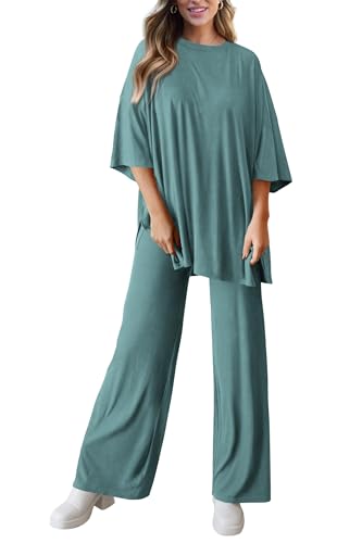 PRETTYGARDEN Two Piece Sets For Women Summer Fashion Lounge Matching Set 2025 Travel Vacation Airport Outfits Clothing