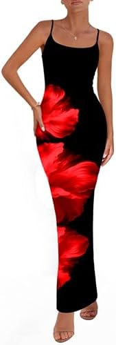 PRETTYGARDEN Womens Floral Maxi Dress Summer 2026 Sexy Spaghetti ...