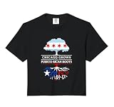 Chicago Grown with Puerto Rican Roots - Puerto Rico Comfort Colors Crop Top
