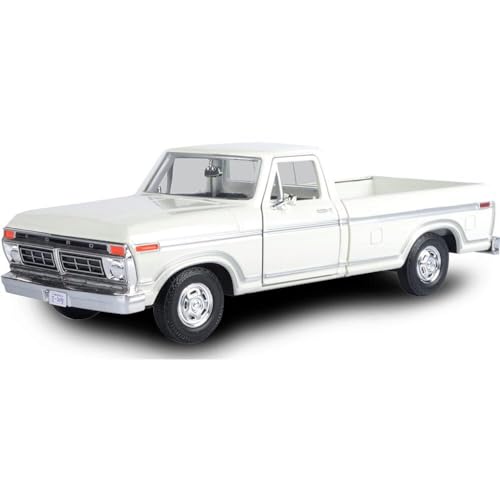 Modelo de Camioneta Ford F-150 1977 1:24 Blanco miniatura 1