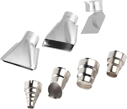 Miniatura 4 de 7 Piezas De Boquillas De Pistola Caliente De Acero Inoxidable, Accesorios De Pistola De Calor Boquillas De Pistola De Calor, Accesorios De Pistola De Aire Caliente De Acero, Kit De Herr