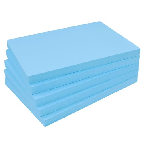 Polystyrene Foam Board, 5 PCS Polystyrene Sheet, 29x20x2cm, Craft Foam Sheets, XPS Foam, For Sculpting Modeling DIY Arts Crafting Kids Class Floral Arrangement, Sculpture, Blue