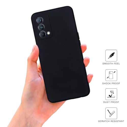 Image of SPRIG Compatible with Realme Gt 5G Premium FlexTone Back Cover Drop Tested Shock Proof Mobile Case for Men, Women, Boys and Girls with Camera Protection (Black)