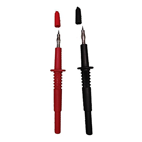 Testhelper Th-5-Kit Electronic Test Lead Kit Silicone Test Lead And Lantern Tip Test Probe And Shielded Alligator Clips And Mini-Hooks And Roll-Up Case,Multimeter Meter Clamp Meter Test Leads #TOP6