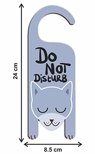 Image of CVANU Do Not Disturb Dog Shaped Wooden Door Sign Hanger Size(24cm x 8.5cm) cv67