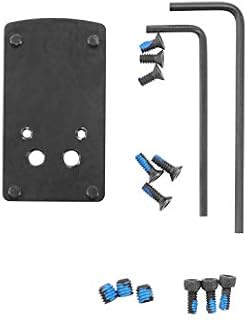 DPP Titanium Rear Sight Dovetail Mount/Mounting Plate/Adapter Compatible with Glock Vortex Venom & Viper, Burris Fastfire, Docter,Ade