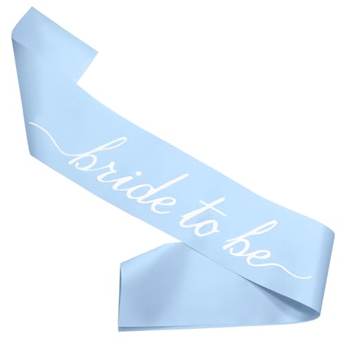 MILVOWOC Blue Bride to Be Sash Soft Satin 1 Pack