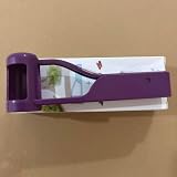 PathVenture Grape Cutter,Stainless Steel Blades Quarter Grape Slicer with 4 Pieces,Grape Cutter for Toddlers Vegetable Fruit Salad,Slicer Kitchen Tomato Cherry Strawberry Cutter- Purple