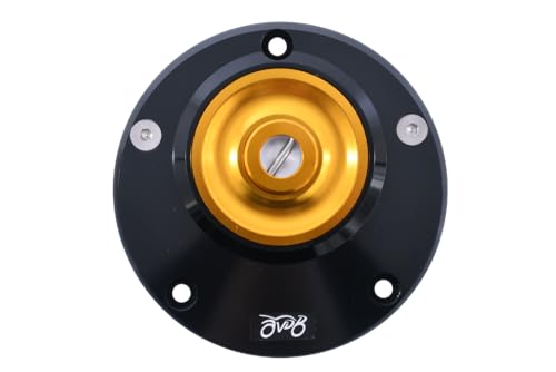 Tapón de depósito rápido 1/4 de vuelta AVDB con llave de seguridad y detalles oro