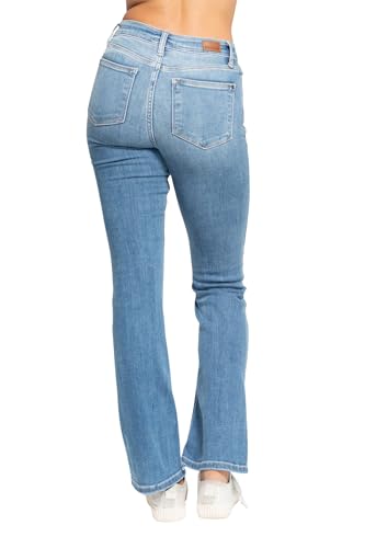 Judy Blue Women's High Waist Classic Contrast Wash Bootcut Jeans3