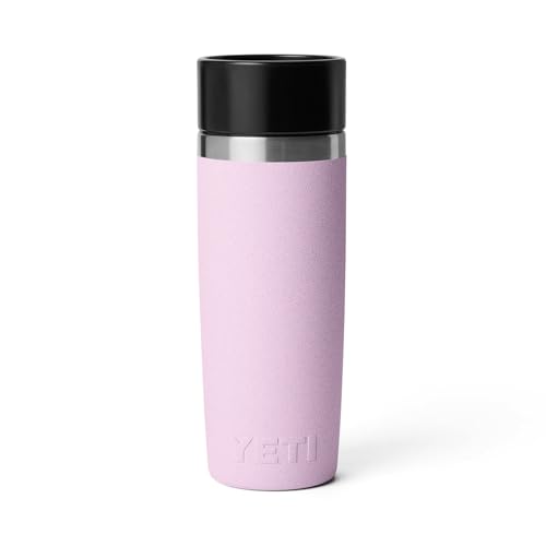 Image of YETI Rambler 16 oz Travel Bottle, Stainless Steel, Vacuum Insulated with Leakproof Commuter Cap, Cherry Blossom