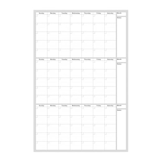 Magnetic Calendar for Organized Planning