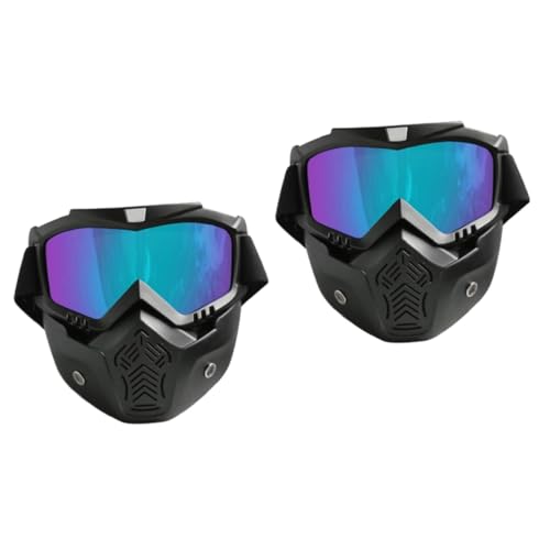 Masques de snowboard amovibles pour casque de ski lot de 2 pour la montagne