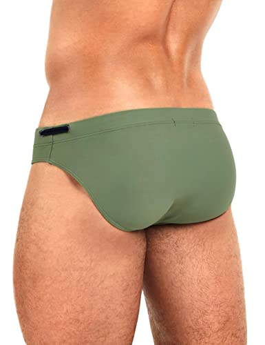 MIZOK Men's Swimwear Bikini Swimming Briefs Drawstring Swimsuits Board Surf Shorts Trunks3