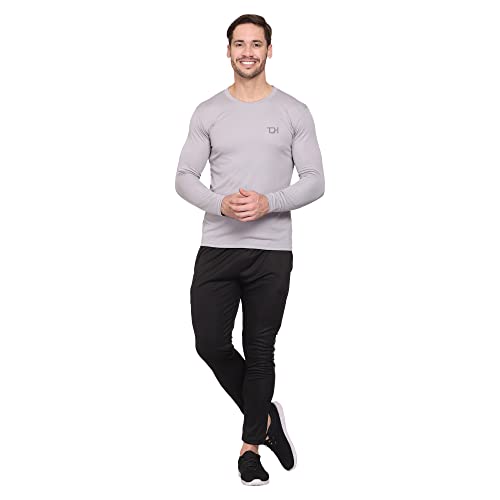 Image of TQH Full Sleeve T Shirt for Men | Pack of 2 T-Shirt for Man Full Sleeve | Gym Workout | Men's Tshirts | Slim Fit Polyester Round Neck Solid Sports T-Shirts for Running Training Casual Wear