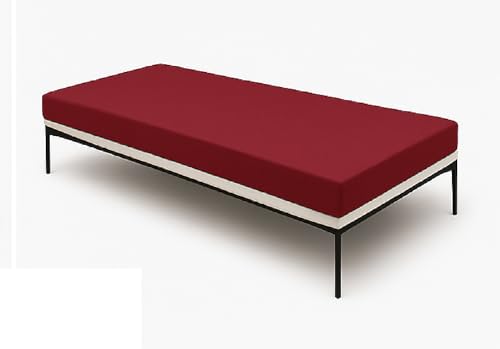Image of ATOOTFUSION Orthopedic High-Density HR Foam Mattress | High-Resilience (HR) Dual-Sided Foam | Single Size Bed Mattress - 3-Year Warranty (Maroon, 72X35X2 Inches)