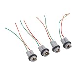 Keenso Light Bulb Socket, 4PCS Water Proof Wedge Base Adapter with Pigtail Wiring Harness in Cars Trucks Bikes Trailers Boats for 901 902 904 906 908 909 912