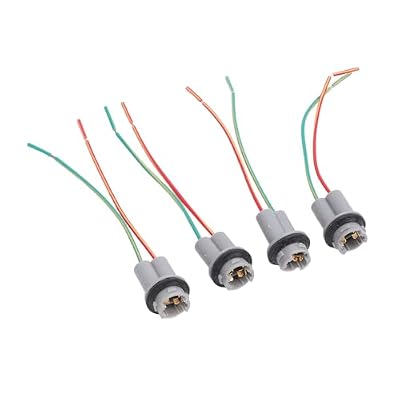 Keenso Light Bulb Socket, 4PCS Water Proof Wedge Base Adapter with Pigtail Wiring Harness in Cars Trucks Bikes Trailers Boats for 901 902 904 906 908 909 912