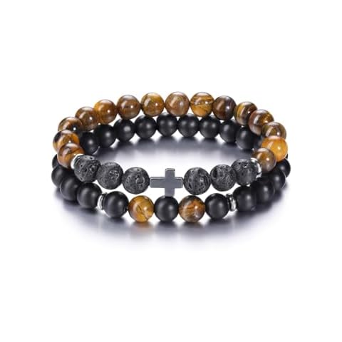 CrystalTears Men's Healing Crystal Bracelet Set Cover