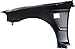 Evan Fischer Fender Set Compatible with 1999-2000 Honda Civic, Primed Steel With Molding Holes HO1241151 HO1240151