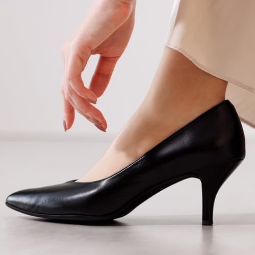 美品 卑弥呼 ヒミコ リボンパンプス エナメル スムースベージュ 23 卑弥呼 パンプス 「Made in Japan」「撥水」ボリュームリボン