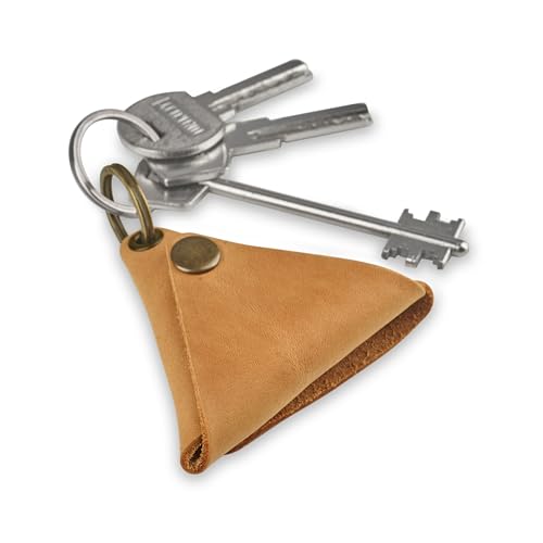 Leather Keychain Pouch, Key Holder Coin Purse, Coin Purse Keychain, Small Leather Key Pouch, Purse Keychain Holder (Vintage Brown)