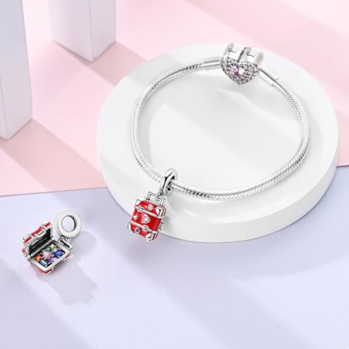 Parmuz Charms for Bracelet Necklace 925 Sterling Silver Beads Love Pet Butterfly Star Moon Dangle Pendant Jewelry Charm for Women3