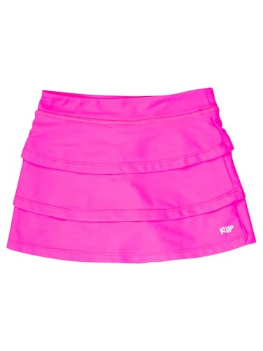 RuffleButts Girls UPF50+ Sun Protected Athletic Active Stretch Tennis Skort
