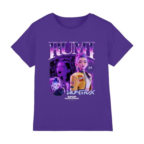 K-POP DEMON HUNTERS KIDS T SHIRT: Crafted from premium ringspun cotton, our T-shirts are the epitome of timeless style. Express your child's authenticity with a look as unique as they are. Designed for daily wear, our t shirt boasts a breathable all-season mid weight weave in a versatile tagless tee that can be worn fitted or oversize and is constructed for kids ages 3 through 13. Beyond basic, our kids top is made to go the distance.