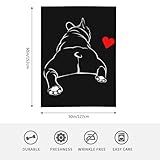 HGOD Designs Bulldoggen-Decke, für Mädchen und Jungen, weiche, warme Bulldoggen-Überwurfdecke und Fleece-Flanelldecke für Couch, Bett, Wohnzimmer, Dekoration, 130 x 150 cm
