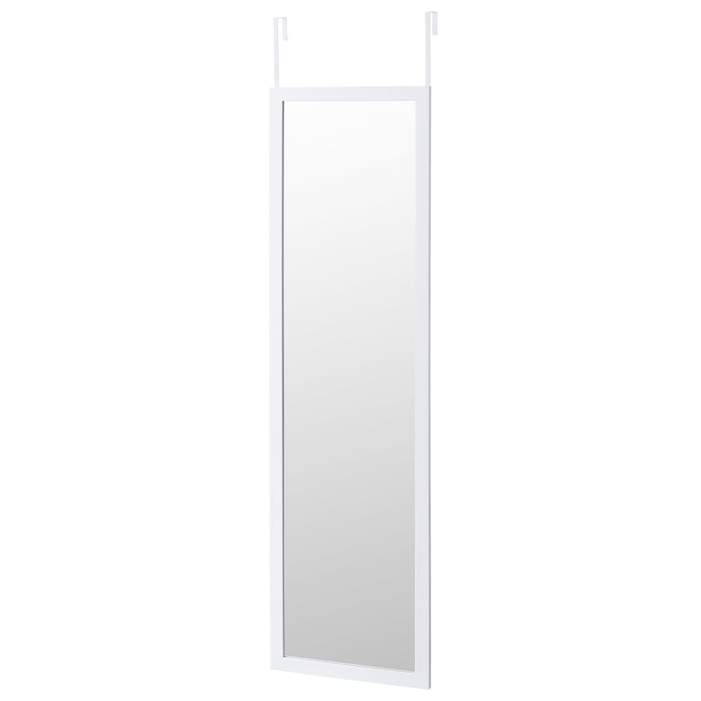 LOLAhome Espejo de Puerta Moderno de plástico de 35 x 125 cm Blanco