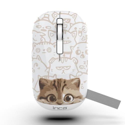 Souris optique sans fil Inca IWM-242K triple mode Bluetooth 5.4 souris ergonomique