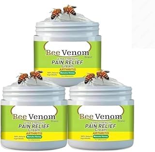 Bee Venom Cream Original, Bee Venom Pain Relief Cream For Strong Ayurvedic Joint Pain Relief Oil, Knee Pain, Neck Pain, Back Pain, Shoulder Pain (300gm) Pack Of 3