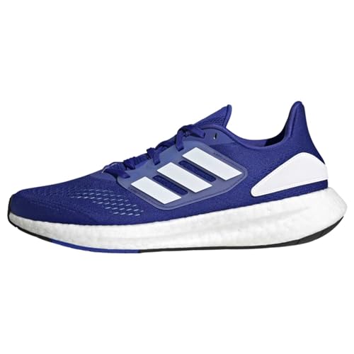 adidas Pureboost 22 Shoes, Zapatillas para Correr Hombre, Lucid Blue/Cloud White/Pulse Mint, 40 2/3 EU