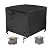 Fyelo 32 Inch Gas Fire Pit Cover for 28-32 Inch Square Fire Pit Tables, Heavy Duty 600D Waterproof & Windproof 32 x 32 x 24 Inches Patio Firepit Cover, Black