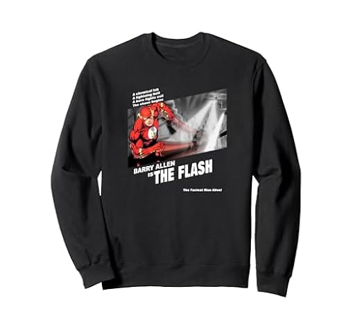 DC Flash Moda Fugitivo Sudadera, Unisex para adultos, Negro, XXL | Ya disponible en tu tienda friki favorita! En mundofriki.es!