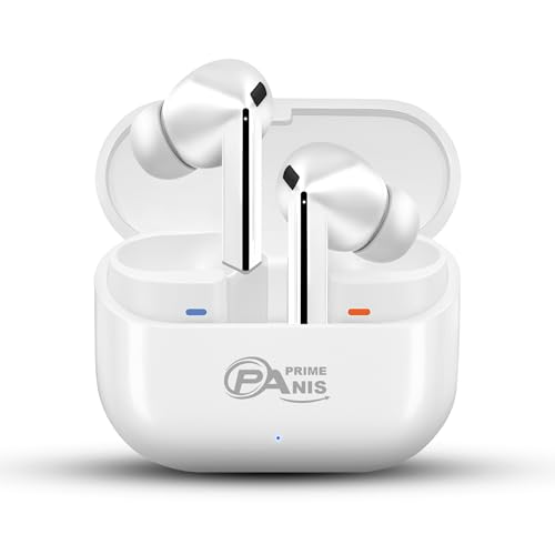 Image of Buds3 Pro TWS Wireless Earbuds, Bluetooth v5.4 Headphones, HiFi Stereo Deep Bass,USB-C | iOS /Android Compatible Earphones (White)