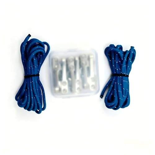 6 Pack Heavy Duty Rope Adjusters with Reflective Braided...