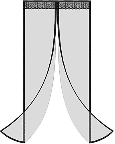Magnetic Screen Door Full Frame Magnetic Door Screen with Heavy Duty Mesh Curtain Pet Friendly Screen Door with Magnets Screen Door Mosquito Magnetic Door Screen Door Net (FITS 36â€ Door)