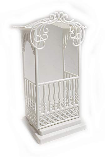 Party Favors Plus Ivory Plastic Square Gazebo & Base