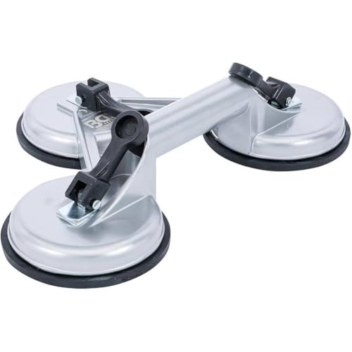 D-Work Triples Ventouses Mini D.115 mm - Aluminium - Prise Forte et Polyvalente