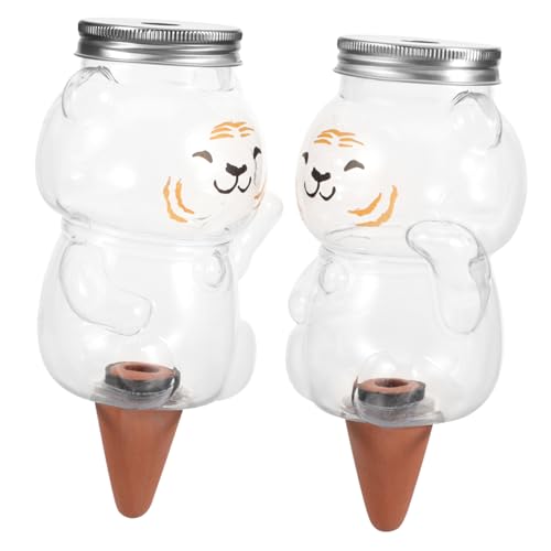 Abaodam 2Pcs Automatic Plant Watering Devices Self Watering Tool for Plants Durable Capacity Hassle Watering for Succulents Houseplants